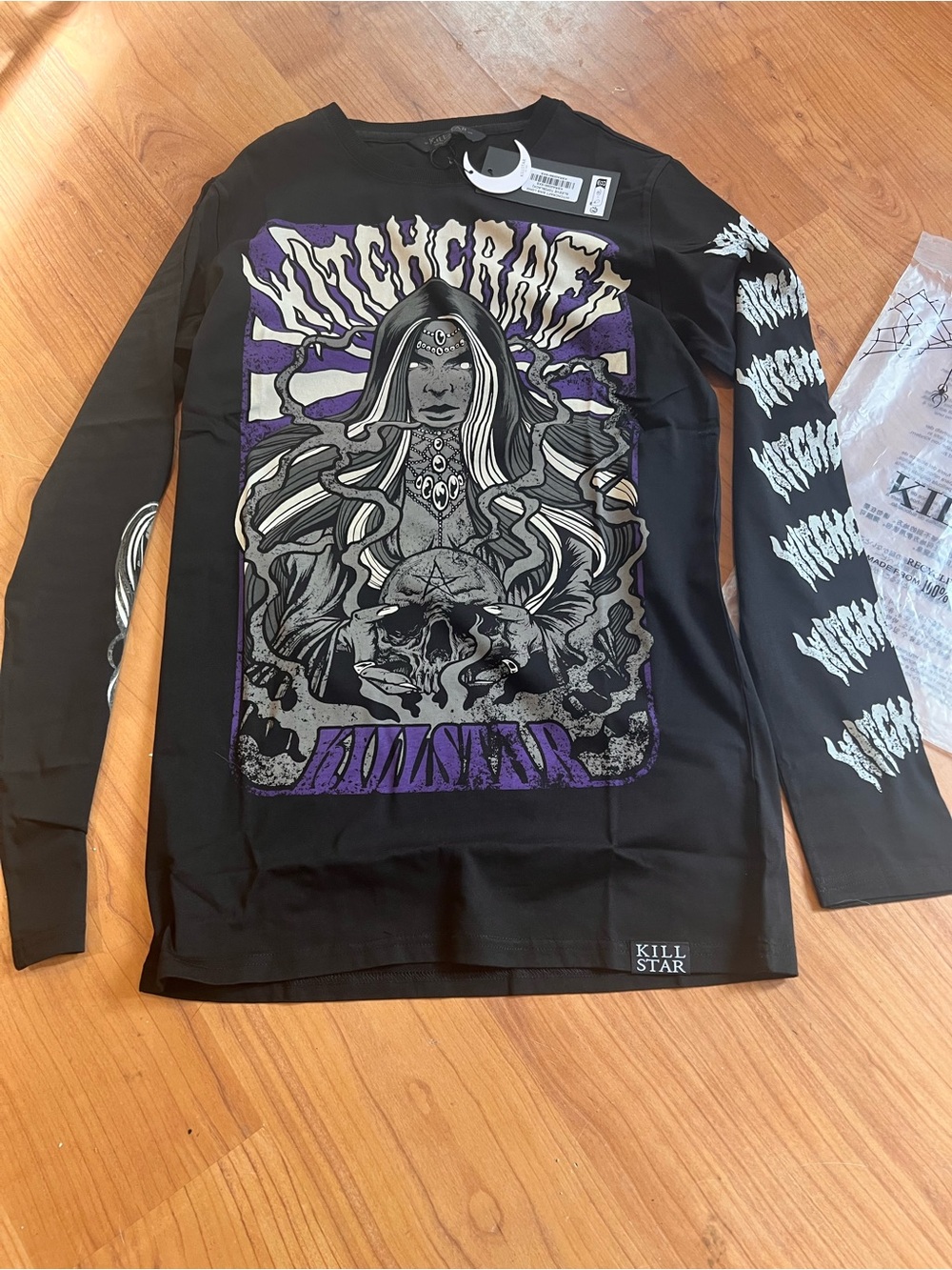 Killstar long sleeve t-shirt XS - Witchcraft Sins nwt